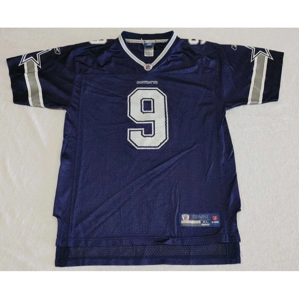 Vintage Reebok Dallas Cowboys Tony Romo #9 Jersey Youth Size XL (18-20) 2000’s